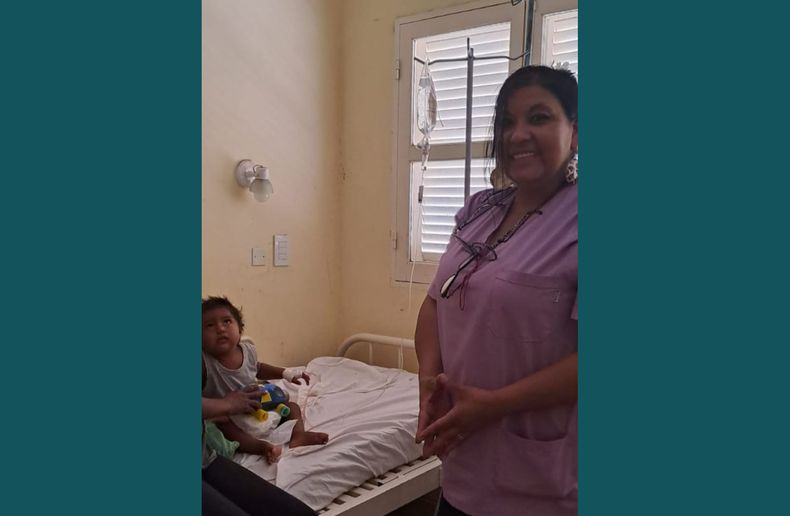 Lidia Rosa Aguilar, una de las creadoras de la Red de Enfermeros Solidarios de Pilar.