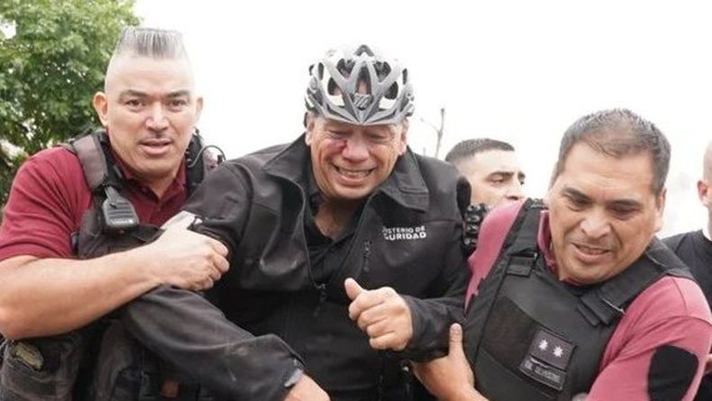 Berni fue golpeado tras el crimen del colectivero.