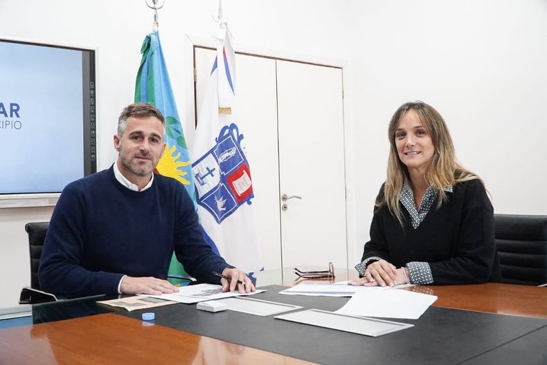Federico Achával y Malena Galmarini hablaron sobre las futuras obras de Aysa en Pilar. 