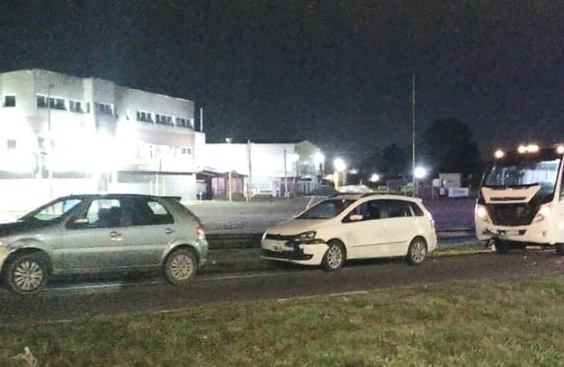 El triple choque tuvo lugar en el kil&oacute;metro 56 de la Panamericana, mano a Provincia. Foto: El Diario de Pilar