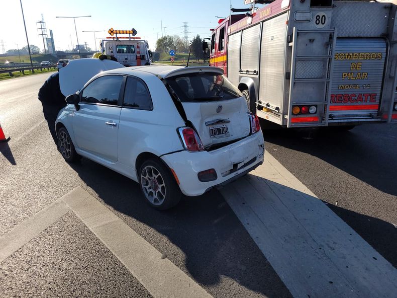 El choque m&uacute;ltiple gener&oacute; demoras en el Km. 50 de la Panamericana, mano a CABA.
