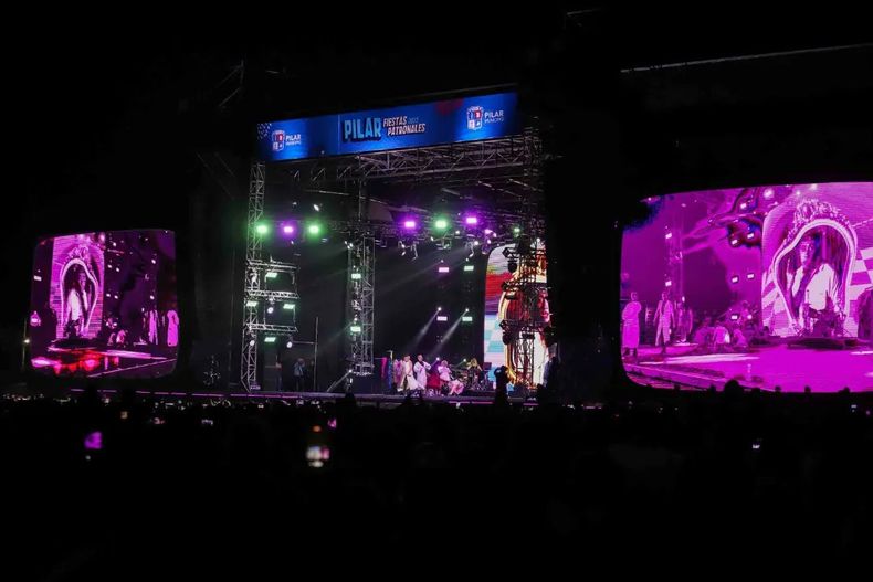 Gran despliegue escénico en el show de Miranda!