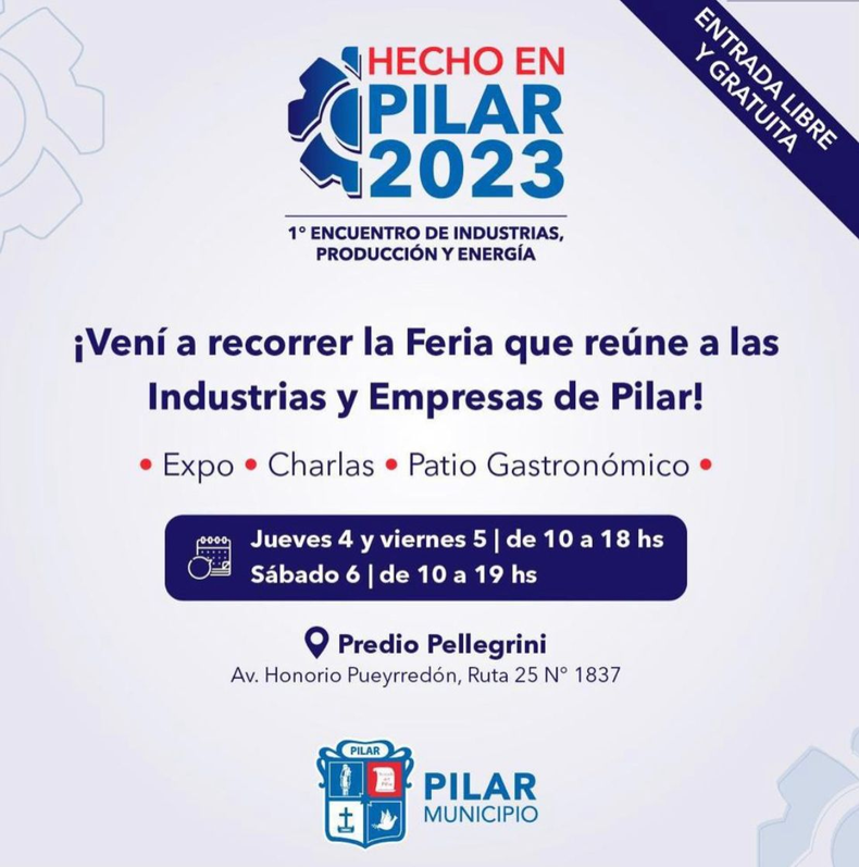 presentaci&oacute;n de la feria Hecho en Pilar difundida por el Municipio.
