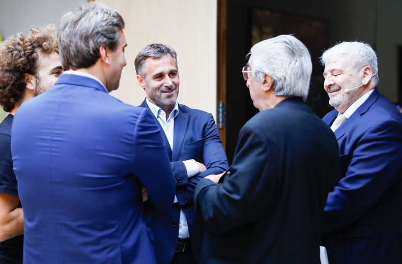 DIÁLOGO. Achával participó del cierre de Pro Textil 2023 junto a cientos de empresarios.