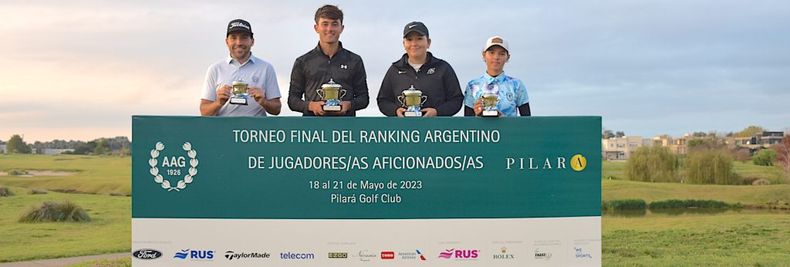 Andr&eacute;s Sch&ouml;nabum (h), Juan Mart&iacute;n Loureiro, Julieta Oviedo, Anna Rold&aacute;n Sewald, el podio del Torneo Final.