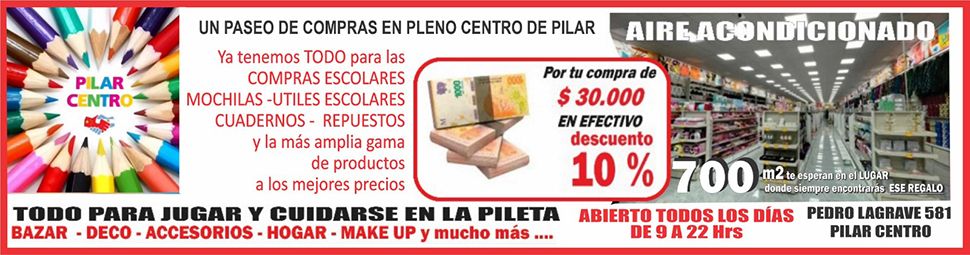 Pilar Centro Bazar Enero 2026 - 970 px