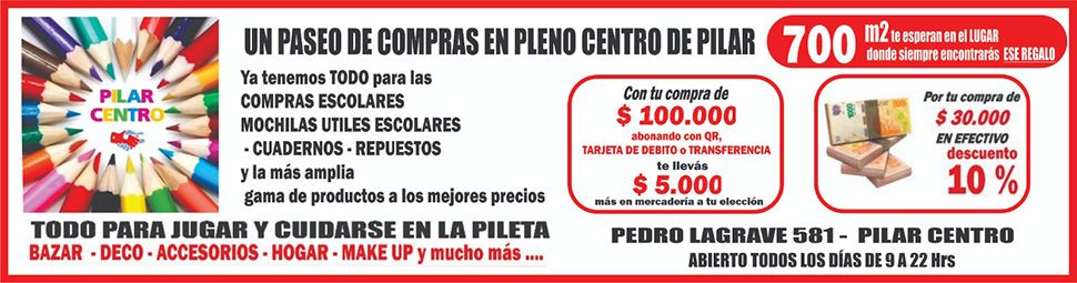 Pilar Centro Bazar Enero 2026 - 970 px