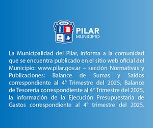 Comunicado Muni Pilar - Marzo 2026