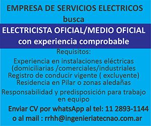 Empresa de servicios electricos - busqueda laboral