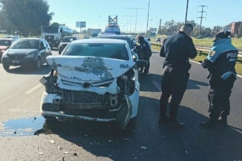 El choque se produjo a la altura del Kilómetro 42,900 de la Panamericana.&nbsp;