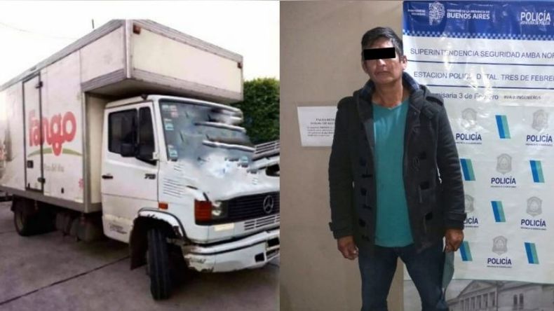 El camión recuperado y el vecino de Alberti que fue detenido..