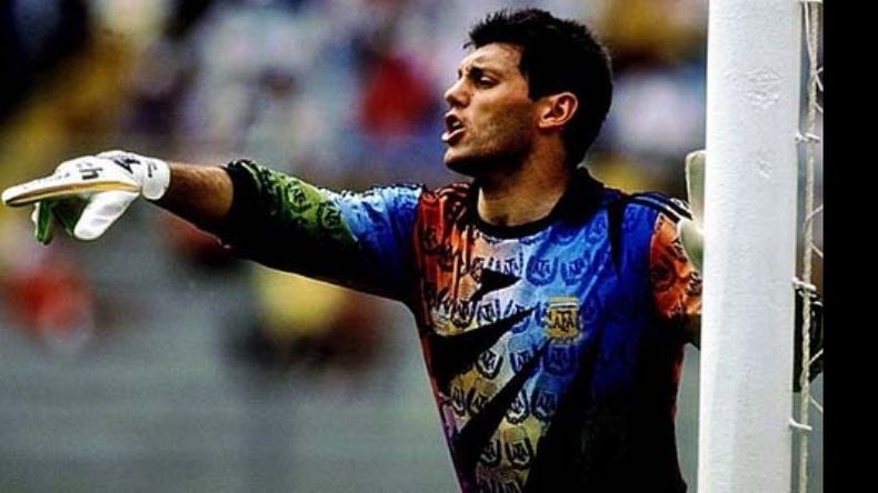 Goycochea usó el diseño de Leybusechoff en la Copa América..