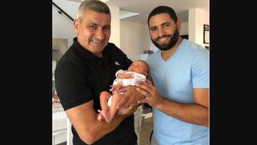 TRES GENERACIONES. Beto, Mika y Enzo Acosta..