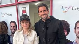CANDIDATOS. Píparo y Tito, en le local libertario del centro de Pilar.&nbsp;
