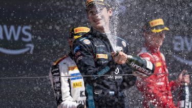 CHAMPAGNE. Colapinto tuvo un gran fin de semana en Montmeló.