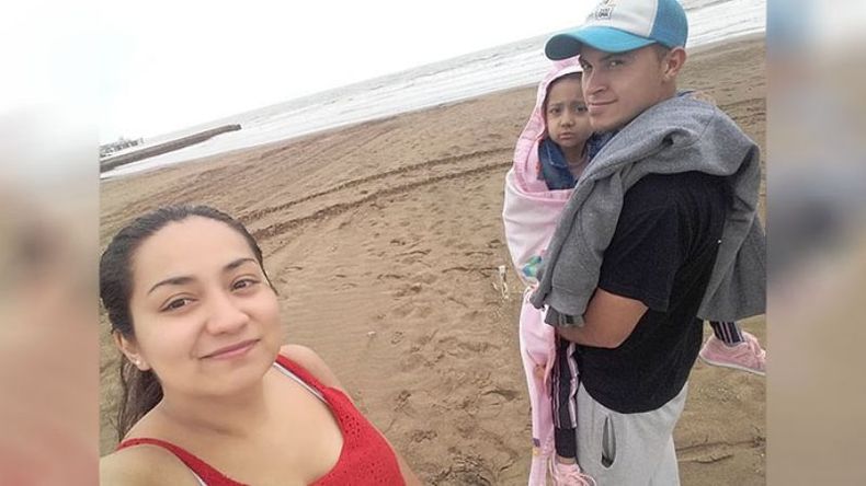 PLAYA. Keila, conoció el mar..