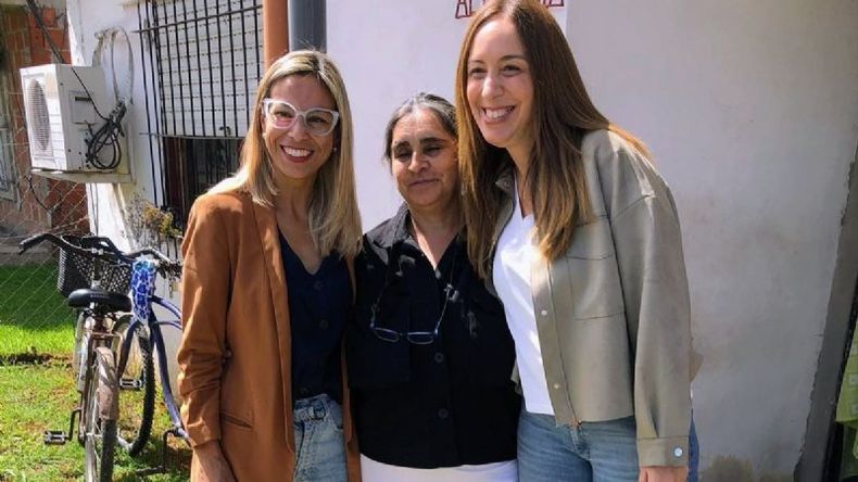 REFERENTES. Vidal, con Adriana Cáceres en Pilar. Ya piensa en 2023 a ambos lados de la General Paz..