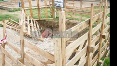 El pozo llegó a una suerte de antiguo túnel..