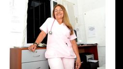 En la “trinchera”. La Dra. Rosana Beláustegui, en la guardia del Sanguinetti..