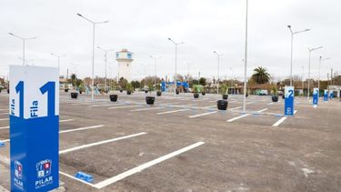 ya funciona la playa de estacionamiento publica en el centro de pilar