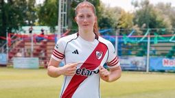 Annika Paz marcó su segundo gol en River. Annika Paz marcó su segundo gol en River.