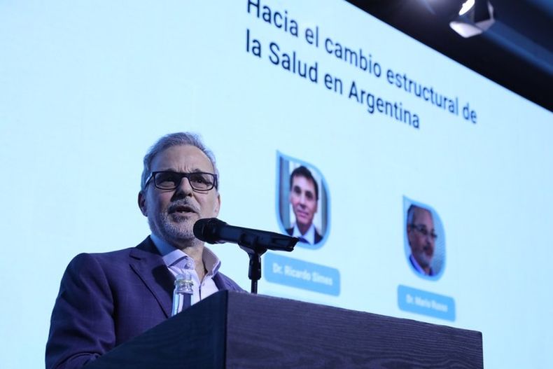 CIERRE. El ministro nacional, Mario Russo, defendió la gestión Milei.