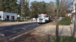 Hoy comenzó el trabajo de pavimentado. Foto: Miriam Hernández..
