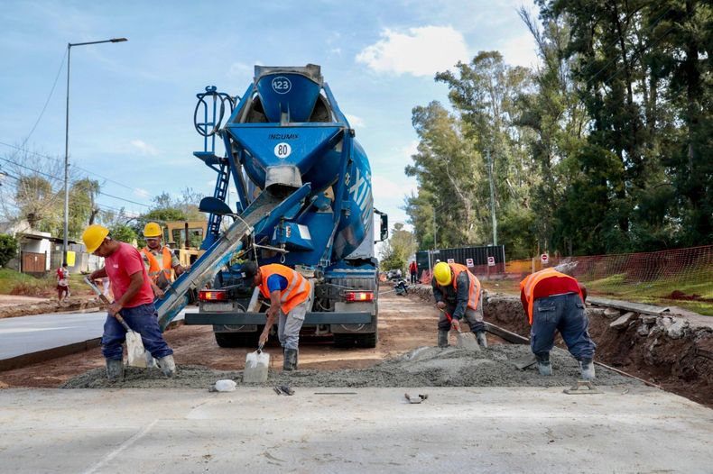 EN OBRA. Los trabajos comenzaron a mediados de abril.