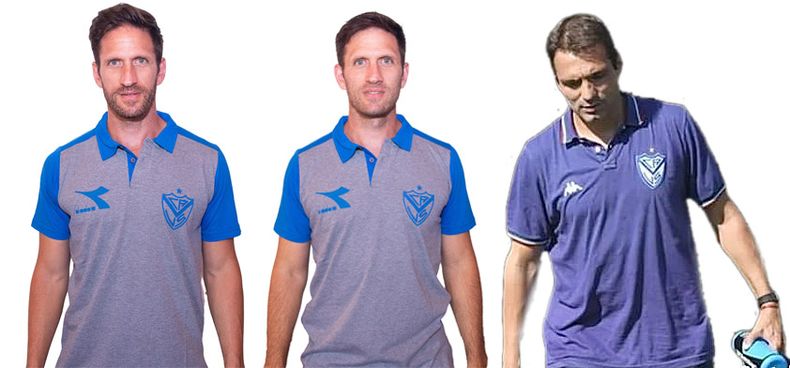 Tomás Argento, Lucas Argento y José Vázquez en Vélez Sarsfield.