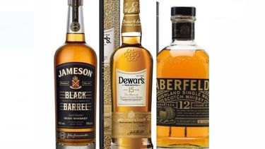 Los tres whiskies que se degustarán en Pilar.