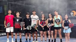 Los protagonistas de la noche en el Roby Gattiker Center de Pilar. Los protagonistas de la noche en el Roby Gattiker Center de Pilar.