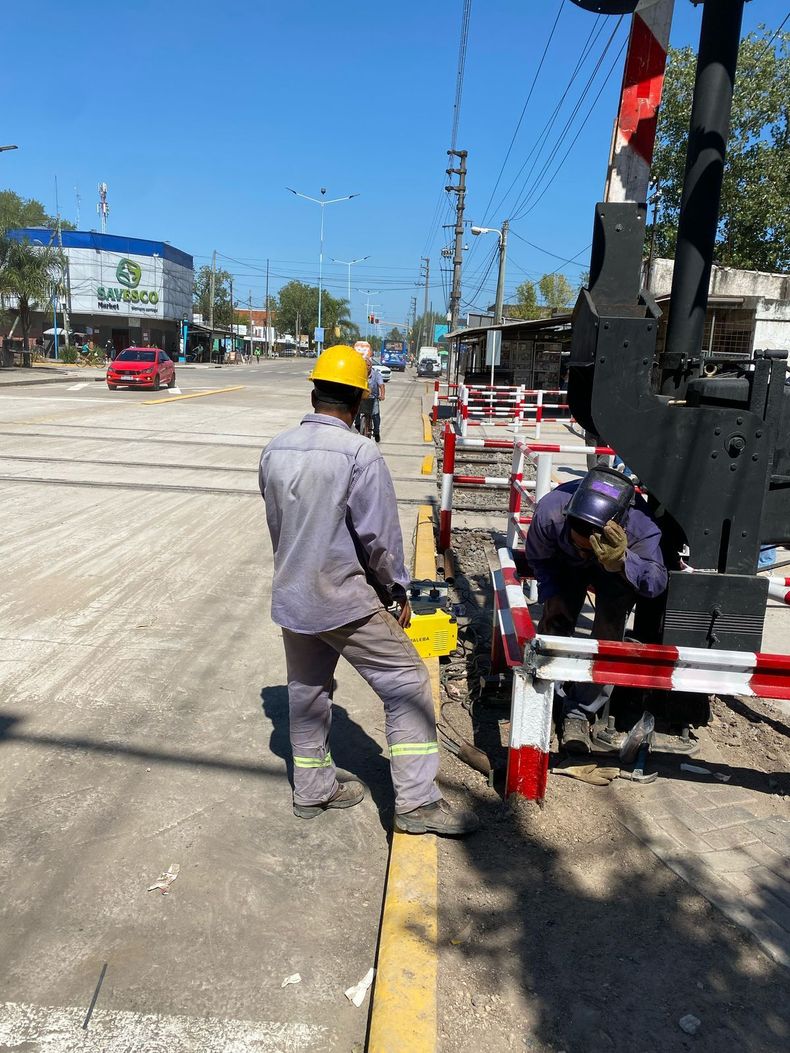 Los trabajos en el paso a nivel de Maquinista Savio habían comenzado el 28 de enero.