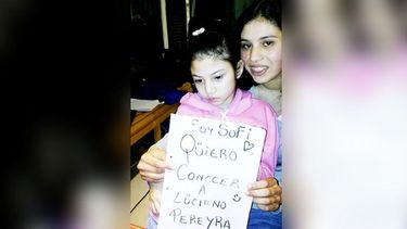 SUEÑO. La música de Pereyra ayuda a Sofi con su enfermedad..