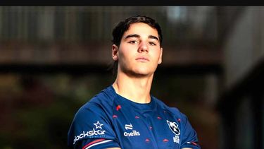 INCORPORACIÓN. Benjamín Grondona (19 años) jugará en la Premiership de Inglaterra tras lograr el ascenso con Champagnat.