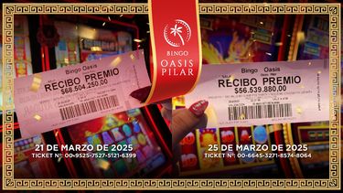 El Bingo Oasis Pilar entregó dos premios en la última semana que suman 124 millones de pesos.&nbsp;