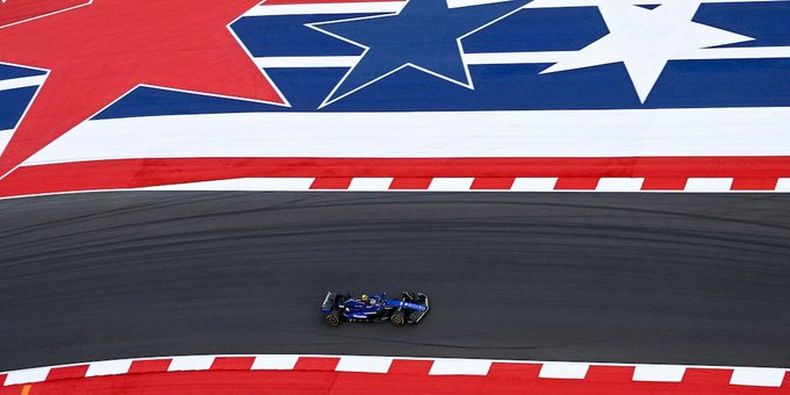 Franco Colapinto girando en el trazado de Austin, Texas.&nbsp;
