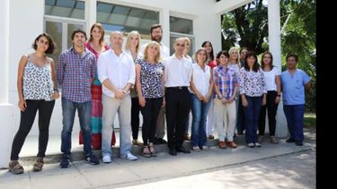 TODOS JUNTOS. Los funcionarios, ayer, en Manzanares..