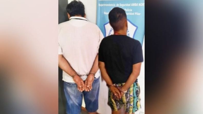 “TORITO” Y “CLAUDITO”. Los detenidos acusados del robo. .