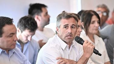 TIENE LA PALABRA. Achával durante el encuentro de este lunes.