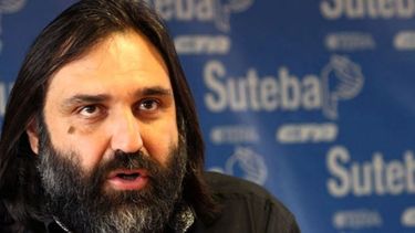 CRÍTICA. Baradel saludó a sus pares y apunto duro al gobierno bonaerense..