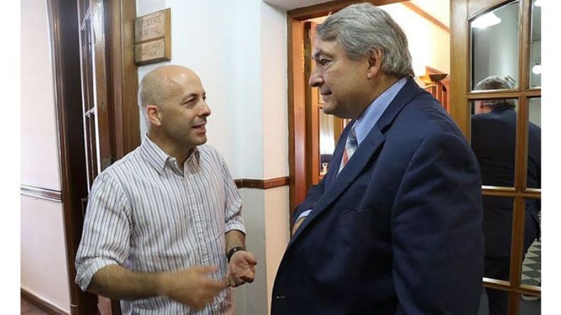 MANO A MANO. Ducoté recibió a D’Onofrio..