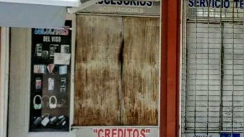 El local fue violentado de madrugada..