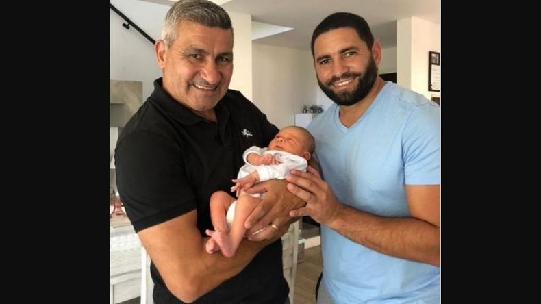 TRES GENERACIONES. Beto, Mika y Enzo Acosta..