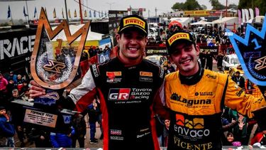 GANADORES. Azar y Facundo Andrighetti se impusieron en las finales de La Rioja.
