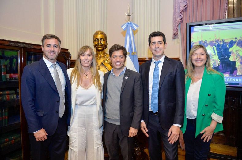 EN EL CONGRESO. Achával, Di Tullio, Kicillof, De Pedro y Álvarez Rodríguez. &nbsp;
