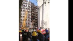 Los bomberos de Pilar colaboran con la búsqueda de los desaparecidos..