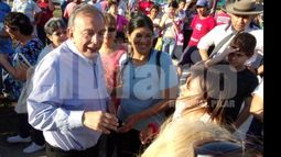 CHICOS. Zúccaro recorrió el futuro corredor aeróbico de Astolfi..