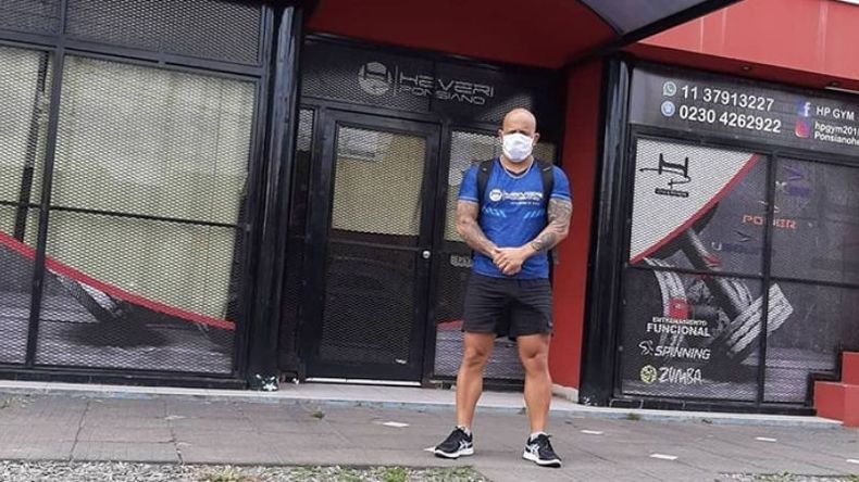 RESISTIRÉ. Heveri Ponsiano luchó 20 años por su gimnasio. Aguantará hasta dónde pueda. .