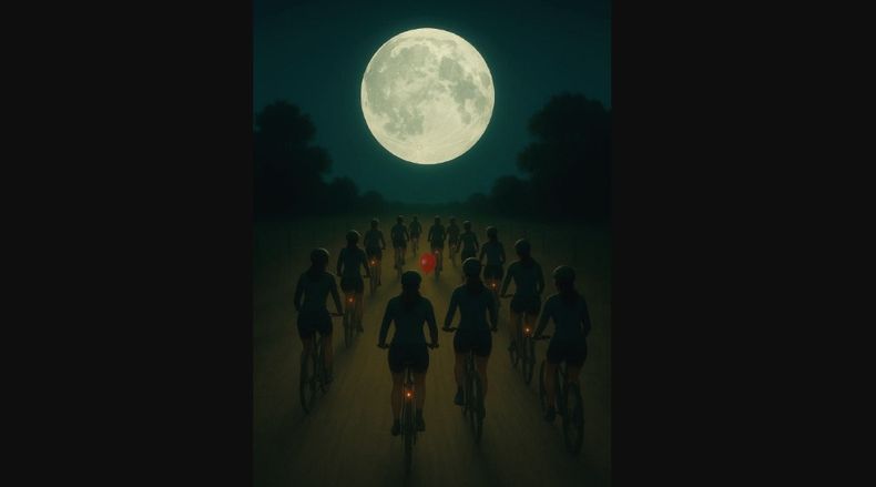 La bicicleata bajo la luna llena será el jueves 4 de diciembre.