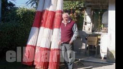 Artesano. Rubén Cabrera y su otra actividad, los mimbres de polo..